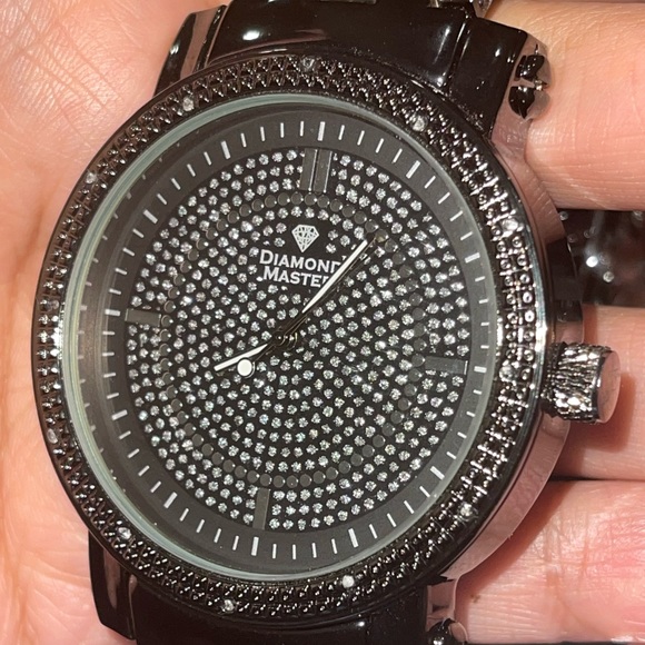 Real diamond watch for men huge sale best gift for all occasions real diamonds! - Picture 3 of 12